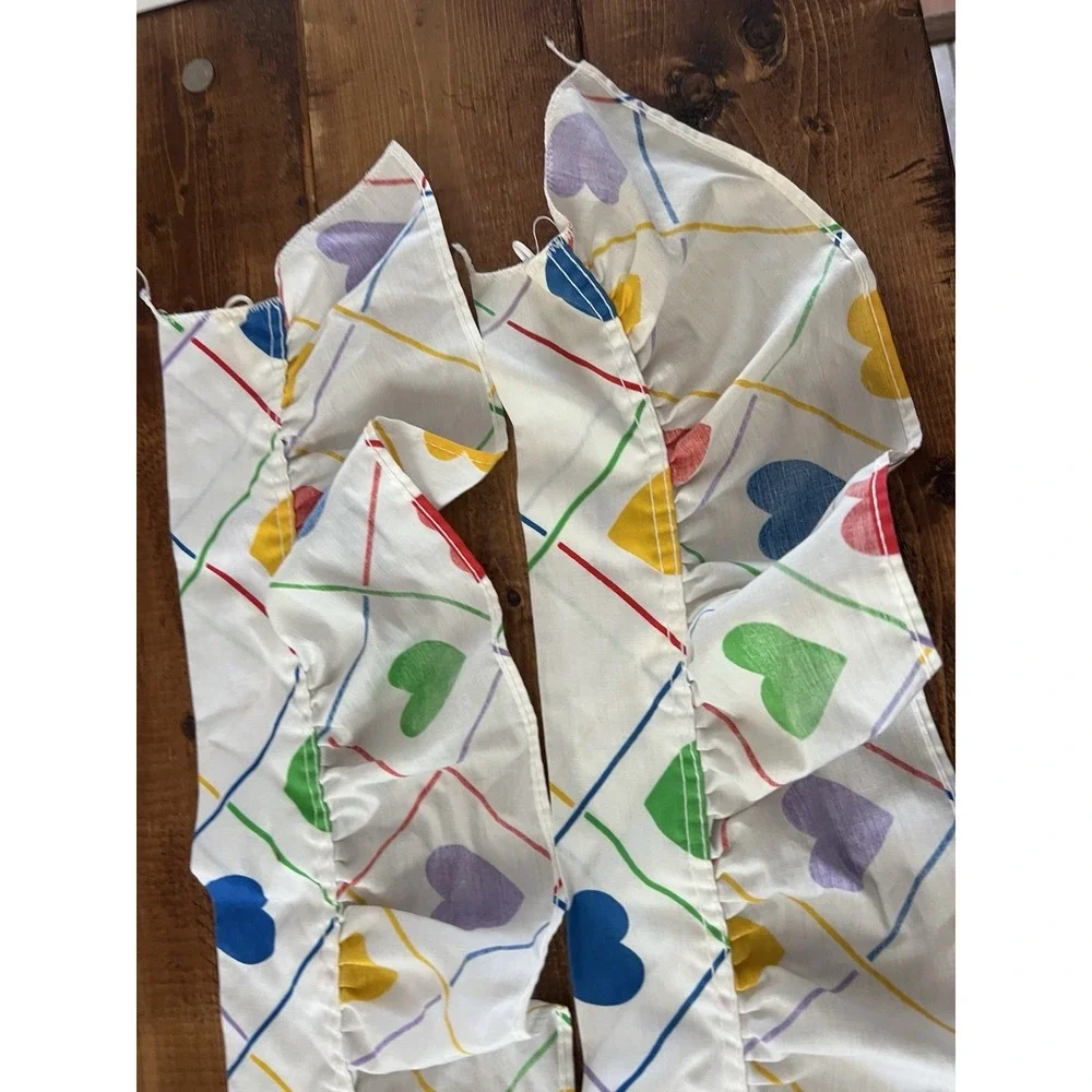 Vintage Sears Young At Heart Bedding Curtain Tie Backs Only 80s Retro